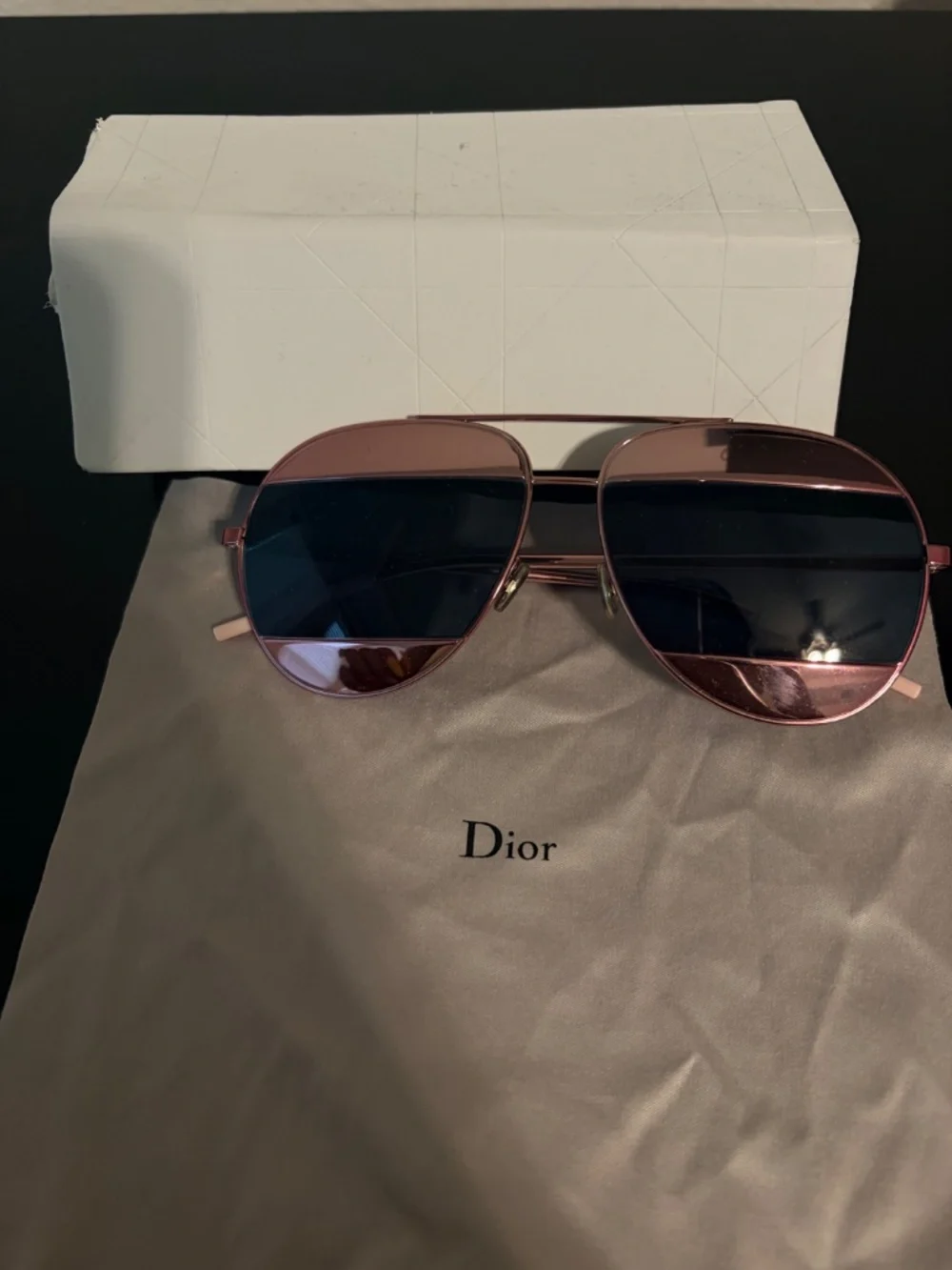 Christian Dior split lens aviators